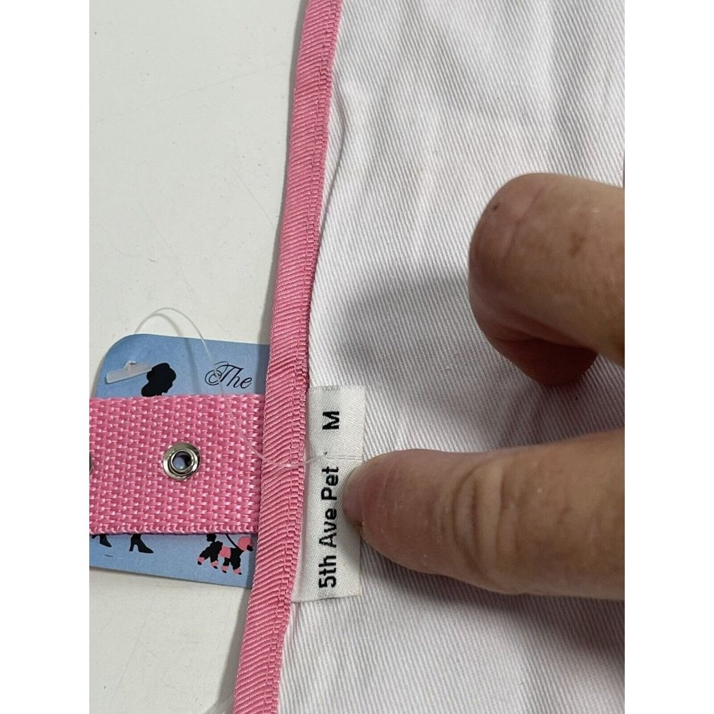 5th Ave Pet Collection Sz Medium Pink Camo Harness Jacket Buckle Closure New - Picture 5 of 8